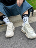 莎萊茜（SALAXI）2025秋冬新品時(shí)尚老爹鞋網(wǎng)面情侶運動(dòng)休閑鞋厚底增高鞋男女士同款 白色 41 【男款】 曬單實(shí)拍圖