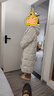 雪中飛羽絨服女長(cháng)款新款顯瘦高充絨長(cháng)款過(guò)膝連帽中長(cháng)款加厚保暖外套 白色 S (155) 曬單實(shí)拍圖