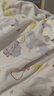 babycare初生嬰兒全棉抱被安撫調溫產(chǎn)房新生兒包被4層莫利亞淺灰紫90*90 曬單實(shí)拍圖