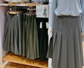 優(yōu)衣庫女裝寬褶中裙/半身裙裙子25秋冬新款479916 08 深灰色 S /155/64A 曬單實(shí)拍圖