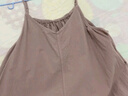 無(wú)印良品（MUJI） IDEE 女式 平紋 吊帶連衣裙 女裝裙子 25年夏季 連身裙 GA43CC5S 煙熏粉色 L （165/88A） 曬單實(shí)拍圖