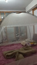 免安裝防摔蚊帳架蒙古包家用臥室兒童嬰兒防塵新型折疊新款防蚊罩 潮牌蜂 1.8m床【遮光防塵防蚊】 曬單實(shí)拍圖