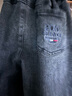 戴維貝拉（DAVE＆BELLA）兒童褲子春季新款男童牛仔褲中大童長(cháng)褲小男孩直筒褲蘿卜褲 灰色【現貨】 150 cm（建議身高140-150cm） 曬單實(shí)拍圖