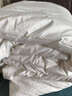 蠶花娘娘【錦繡年華】100%臻品桑蠶絲被子母被子絲重2+4斤200*230cm【白】 曬單實(shí)拍圖