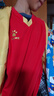 卡爾美（KELME）新款足球服青少年透氣吸汗學(xué)生比賽隊服球衣空板可定制 紅色 130CM 曬單實(shí)拍圖