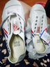 飛躍（Feiyue）24新款大博文帆布鞋男鞋體考鞋女鞋低幫布鞋田徑鞋練武鞋低幫舒適 白色 37 曬單實(shí)拍圖