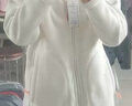 貓人（MiiOW）搖粒絨外套女男情侶抓絨衣加絨冬加厚羊羔絨雙面穿衛衣保暖珊瑚絨 ZZ22028象牙白-女 L 曬單實(shí)拍圖