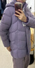 坦博爾羽絨服女中長(cháng)款帶帽寬松舒適保暖女士外套厚TW236558 香融紫 165  曬單實(shí)拍圖