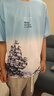 阿尼三青少年夏季套裝男冰絲短袖t恤初中高中學(xué)生體恤帥氣寬松半袖夏裝 藍色 L 【105-125斤】 曬單實(shí)拍圖