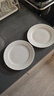 斯凱綈（Sky Top）盤(pán)子骨碟陶瓷吃碟骨瓷醬菜碟家用餐具套裝純白6英寸平盤(pán)4件 曬單實(shí)拍圖
