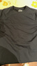 十如仕短袖男女款t恤涼感高端100支紗吸濕速干透氣柔軟春夏通勤休閑 T20 黑色 XL 曬單實(shí)拍圖
