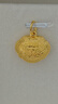 周生生黃金吊墜 足金長(cháng)命鎖寶寶周歲禮物不含項鏈09300P 計價(jià) 3.35克 曬單實(shí)拍圖