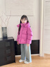 波司登（BOSIDENG）25新款羽絨服女童短款90絨5A抗菌絨連帽泡芙保暖外套T250243102Q 覆盆子紅1897-趨勢推薦 130 /64 約115-130cm 26kg 曬單實(shí)拍圖