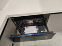 海爾（Haier）110L消毒柜嵌入式 滅菌艙系列 消毒碗柜 家用 烘干一體機 光波巴氏消毒 母嬰童鎖 三門(mén)三抽EB031 曬單實(shí)拍圖