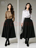 晚白【新品】黑色百褶半身裙2025秋款洋氣百搭垂墜a字傘裙長(cháng)裙 黑色 S 曬單實(shí)拍圖