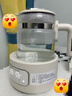 摩飛電器（Morphyrichards）恒溫水壺全玻璃養生壺家用燒水壺多段控溫電熱水壺極速風(fēng)冷沖奶泡奶機MR5602 1.2L 椰奶白 曬單實(shí)拍圖