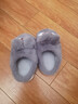 邦帛世兒童棉拖鞋冬季男童女童可愛(ài)卡通兔子保暖加絨毛毛鞋寶寶居家鞋 青灰色 30 /31碼(內長(cháng)18CM適合腳長(cháng)17CM) 曬單實(shí)拍圖