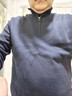 諾帝卡（NAUTICA）【商場(chǎng)同款】男裝秋冬新款棉羊毛混紡半開(kāi)襟毛衣針織衫男SO4402 藏青4NV L 曬單實(shí)拍圖