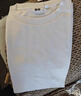 優(yōu)衣庫男女裝大師T AIRism寬松圓領(lǐng)T恤五分袖短袖475355 465185 475355/00白色 S 曬單實(shí)拍圖