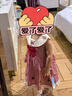 幼歌（YOUGE）夏季新嬰幼兒甜美蝴蝶結格子透氣純棉無(wú)袖田園連衣裙 紅白格 90 cm 曬單實(shí)拍圖