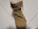 駱駝（CAMEL）加絨保暖增高厚底休閑戶(hù)外高幫雪地靴男士 G14W136663 土黃 39  曬單實(shí)拍圖