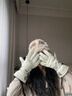 JEEP滑雪手套女冬季登山加絨加厚保暖防潑水騎行觸屏防寒防風(fēng)手套 白 曬單實(shí)拍圖