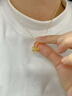 中國黃金（CHINA GOLD）黃金項鏈女士足金雪花項鏈純金吊墜生日圣誕節平安夜禮物送女友 足金吊墜約1.5g*配銀鏈【甄選禮盒】 曬單實(shí)拍圖