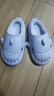LATE TIME兒童棉拖鞋秋冬女童室內靜音防水防滑棉拖鞋家居親子寶寶鯊魚(yú)棉鞋 霧霾藍 36-37 【標準碼】 曬單實(shí)拍圖