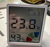 得力(deli)室內電子溫濕度計/表辦公家用壁掛桌面嬰兒房辦公用品兒童老人生日禮物帶時(shí)間日歷體感LE511 曬單實(shí)拍圖