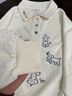 佐敘 衛衣女 日系復古彩點(diǎn)可愛(ài)刺繡小狗polo領(lǐng)寬松韓系穿搭無(wú)帽子外套 刺繡小狗 L 【建議100-110斤】 曬單實(shí)拍圖