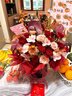 植伴全國鮮花配送同城速遞花束花盒生日抱抱桶喬遷搬家新居入宅開(kāi)業(yè) 【福臨吉宅】蝴蝶蘭混搭紅玫瑰抱抱桶 曬單實(shí)拍圖
