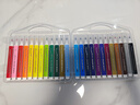 晨光（M&G）24色軟頭水彩筆食品級原料可水洗安全筆帽兒童涂鴉筆手工禮物單盒裝ZCPN0385水彩筆 曬單實(shí)拍圖