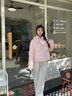 Teenie Weenie小熊女裝羽絨服2025冬季新款清新少女感保暖帶帽外套 粉色 S 曬單實(shí)拍圖