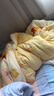全棉時(shí)代紗布夾棉被嬰幼兒童純棉防踢被秋冬紗布被子組合2件套 動(dòng)物學(xué)習班-紗布厚被子1.5*2m 150*200cm 曬單實(shí)拍圖