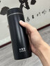 水宜生保溫杯大容量男士雙層真空泡茶杯316不銹剛便攜車(chē)載商務(wù)水杯定制 銀黑色500ml【免費定制】 曬單實(shí)拍圖