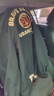 馬登工裝美式復古刺繡教練夾克男秋季新款翻領(lǐng)墨綠色純棉重磅長(cháng)袖外套 墨綠色 M 曬單實(shí)拍圖