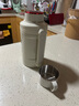 摩飛電器（Morphyrichards）電熱水壺便攜式燒水壺旅行熱水壺燒水杯真空保溫壺不銹鋼保溫瓶大容量戶(hù)外 MR6061 1L 椰奶白 曬單實(shí)拍圖