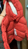 巴拉巴拉童裝兒童羽絨服寶寶男女童2025冬裝新款嬰兒外套保暖上衣泡芙羽絨 紅色小南瓜61003-白鴨絨 110 （充絨量93g 適合3-5歲） 曬單實拍圖