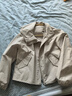 優(yōu)衣庫女裝休閑連帽短外套/時(shí)尚百搭25秋冬新款479229 31 米色 M /160/84A 曬單實(shí)拍圖