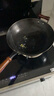鑄味（Jill May）無(wú)涂層炒鍋炒菜不粘燃氣電磁爐專(zhuān)用鑄鐵生鐵鍋平底圓底真不銹單柄 圓底帶附耳(含蓋) 32cm 曬單實(shí)拍圖