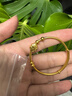金至尊（3DG Jewellery）歲歲平安黃金手鐲古法足金手鐲復古童鐲金鐲子周歲新年禮物計價(jià) 金重10.90克（配珠寶禮盒） 曬單實(shí)拍圖