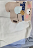 婧麒（JOYNCLEON）兒童秋衣秋褲套裝寶寶套裝男童女童純棉保暖內衣內穿A類(lèi)睡衣 藍色餅干小熊 90 cm 曬單實(shí)拍圖