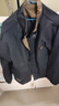 羅蒙（ROMON）春秋外套男飛行員夾克加大碼立領(lǐng)三防工裝拼接撞色登山服 黑 XL 曬單實(shí)拍圖