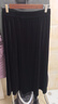 珂萊蒂爾2025秋季新款簡(jiǎn)約氣質(zhì)易搭絲絨半身裙子女中長(cháng)裙 黑色 M 曬單實(shí)拍圖