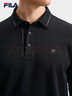 FILA 斐樂(lè )官方男裝針織長(cháng)袖POLO衫2025秋季新款時(shí)尚休閑基礎上衣 正黑色-BK 2XL 185/104A/XXL 曬單實(shí)拍圖