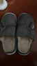 大嘴猴（paul frank）大嘴猴棉拖鞋男士冬季保暖厚底加絨加厚室內家居鞋 灰色 44-45 曬單實(shí)拍圖