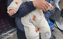 童泰嬰兒連體衣夾棉冬季新生寶寶棉衣服保暖加厚哈衣爬服外出抱衣 米白兔子（偏開(kāi)款） 73cm 曬單實(shí)拍圖