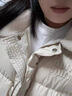 羽絨棉馬夾女韓系翻領(lǐng)百搭外穿寬松坎肩背心洋氣拼接馬甲女 米白色 爆款 L (85-110斤) 曬單實(shí)拍圖