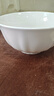 順祥純白面碗陶瓷米飯碗家用大號吃飯碗釉下彩碗具微波爐碗盤(pán)餐具套裝 （4碗4筷）6英寸面碗4個(gè)+筷子4雙【純白泰勒】 曬單實(shí)拍圖