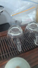 鷗欣 進(jìn)口玻璃茶杯耐熱帶把泡茶杯家用待客水杯加厚大容量喝綠茶杯 風(fēng)度把杯357ml6只【帶托盤(pán)】 曬單實(shí)拍圖